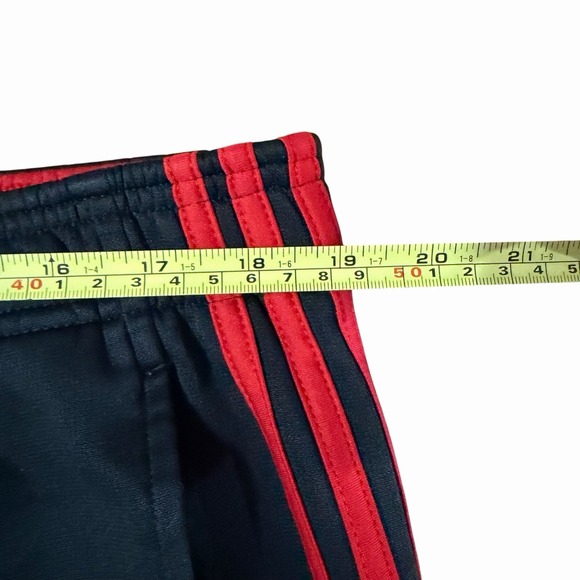 Adidas Essentials 3-Stripes Tricot Track Pants Black / Red Stripes Men's Size XL - Picture 9 of 10